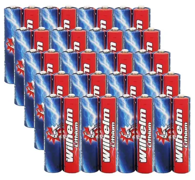 Produktbild von 40 Wilhelm LITHIUM AAA / Mikro Lithium Batterien im Shrink LR03, FR03, L92
