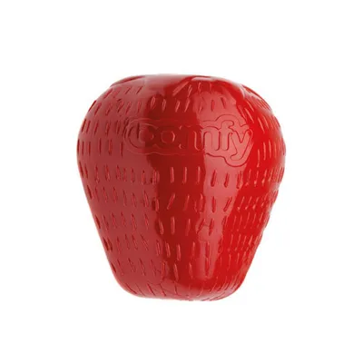 Produktbild von COMFY Snacky Strawberry Hundespielzeug | Interaktives Leckerli-Spielzeug | Rot, 7,5cm | Zahnpflege & Beschäftigung | TPE-Material