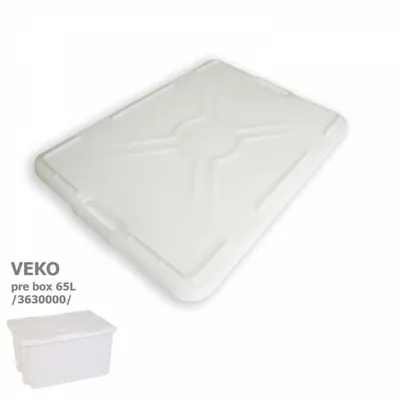 Obrázok produktu pre Veko na box prepravný 65L biely (3630000), plastové