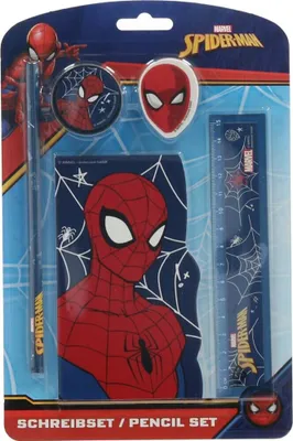 Produktbild von Spiderman Schreibset – Kreativer 5-teiliger Spaß für Kinder