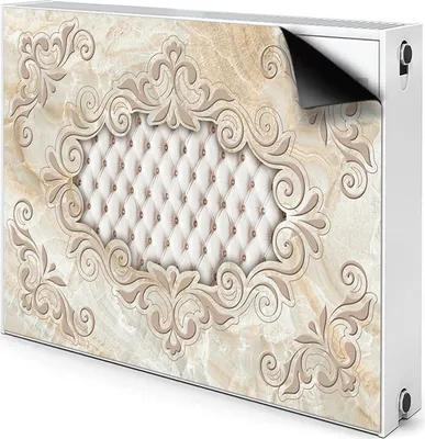 Obrázek produktu pro Magnetický kryt radiátoru Kryt radiátoru 80x60 cm - prošívaný, vzorovaný, glamour,