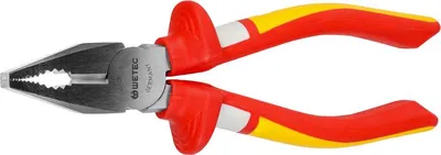 Produktbild von WETEC VDE-Kombizange, 3-K Griff, 180 mm (Kombizange Rohrzange)