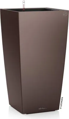 Obrázok produktu pre Samozavlažovací kvetináč Lechuza Cubico Premium 40 cm, hnedý