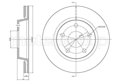 Produktbild von 2x METELLI Bremsscheibe 23-1734C für AUDI A8 (4D2 4D8) 100 Avant (44 44Q C3)