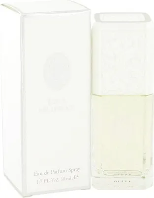 A white box and a bottle of Jessica McClintock Eau de Parfum.