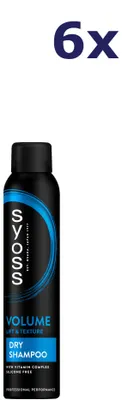 Immagine prodotto di 6 x Syoss Shampoo secco 200 ml Volume Life & Texture