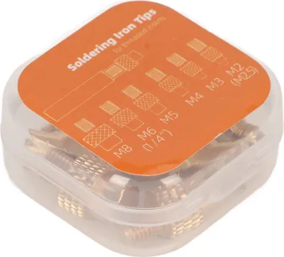 Image de Pointes de soudure, pointes de thermocollant, pointes de soudure pour imprimante 3D, inserts de thermocollant, inserts filetés, pièces pour imprimante 3D
