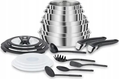 Immagine prodotto di Set di pentole e padelle Lagostina Ingenio Inox da 20 pezzi