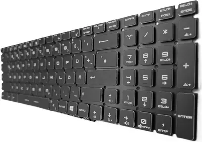 Produktbild von DEUTSCHE-Tastatur Keyboard Schwarz kompatibel für MSI GP75 Leopard 9SD-621