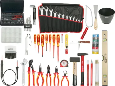 Produktbild von KS Tools Premium Elektriker-Werkzeugkoffer, Nylontasche, 132-tlg