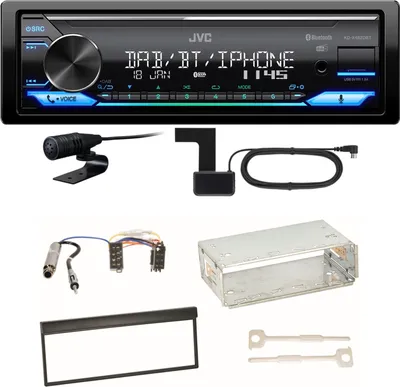Produktbild von JVC KD-X482DBT Bluetooth Digitalradio USB Einbauset für Skoda Fabia 6Y