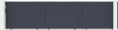 Produktbild von Schiebetor 6m EIGER H.140cm graues Aluminium