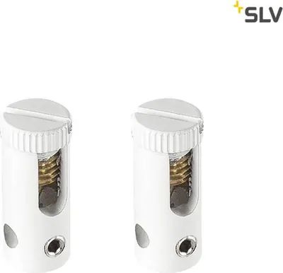 Produktbild von SLV 186351 EINSPEISER für TENSEO Niedervolt-Seilsystem weiß 2 Stück