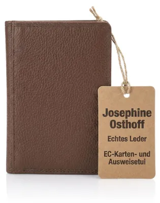 Produktbild von Josephine Osthoff EC-Karten und Ausweisetui Herren Leder Kreditkartenetui Kartenetui Damen RFID-Schutz slim wallet card case mit Geldscheinfach (935)
