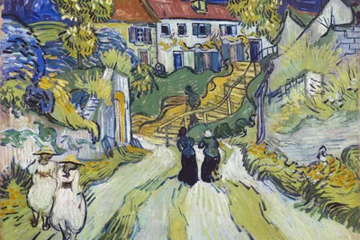 Immagine prodotto di Poster 30x20cm Stairway at Auvers, Van Gogh Vintage per il salotto