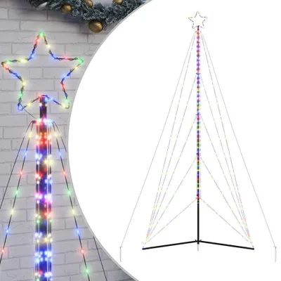 Produktbild von vidaXL LED Weihnachtsbaum 615 LEDs Mehrfarbig 404,5 cm