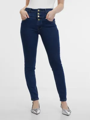 Produktbild von Orsay Dunkelblaue Skinny Fit Jeans für Damen 1000182548000__34