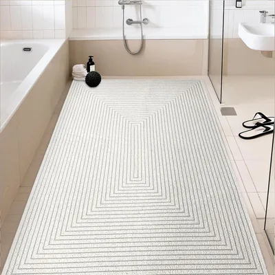 Productafbeelding van Douchemat 50x80 cm, PVC, antislip, met afvoeropeningen, voor badkamer