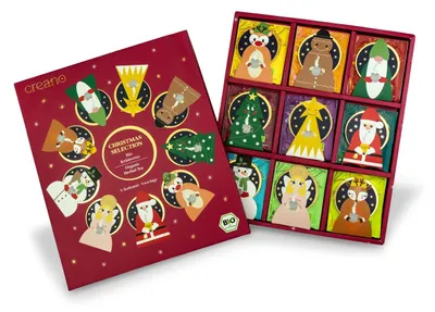 Produktbild von Creano  Kräutertee Adventsgeschenk „Christmas Selection“ 9 Figuren*