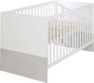 Produktbild von roba Kombi-Kinderbett ‚Julia‘, 70 x 140 cm, weiß, höhenverstellbar, 3 Schlupfsprossen, umbaubar