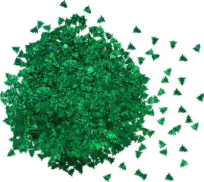 Produktbild von Oblique Unique Tannenbaum Konfetti irisierend Weihnachtsbaum Tisch Streu Deko für Weihnachten Motto Party - grün