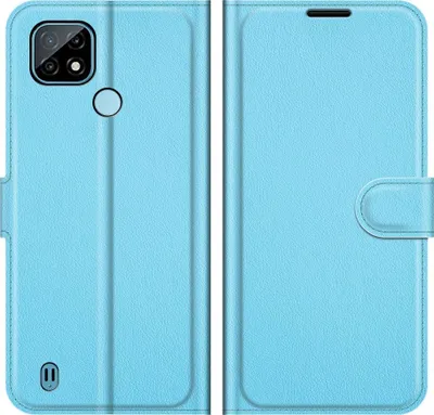 Produktbild von Mobigear Classic  Realme C21 Hülle Klapphülle Geldbörse - Blau