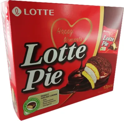 Produktbild von Kekse Lotte Pie 12er Pack Marshmallow Schaumzucker Füllung & Schoko