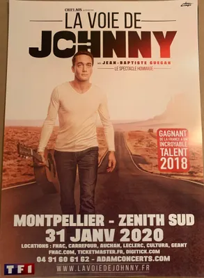 Obrázok produktu pre "Cesta Johnnyho Hallydaya" - Guegan - PLAKÁT - 40x60 cm