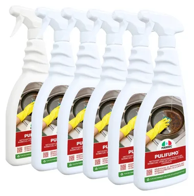 Image de PULIFUMO® - Détergent dégraissant pour suie et graisse, nettoyage efficace et ciblé - 750MLx6PCS