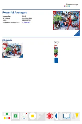 Produktbild von Starke Avengers Ravensburger 05643
