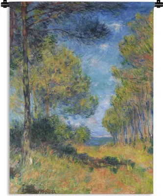 Produktbild von MuchoWow® Wandteppich Wandbehang Weg bei Varengeville - Gemälde von Claude Monet 150x200 cm Tapisserie Dekoration Wandtuch - Wandaufhängung - Moderner