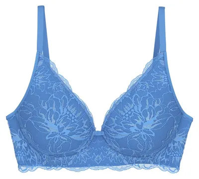 Immagine prodotto di Triumph Amourette Charm T, Blu, Senza ferretto, Motivo decorativo, Azzurro, Donna, Motivo floreale
