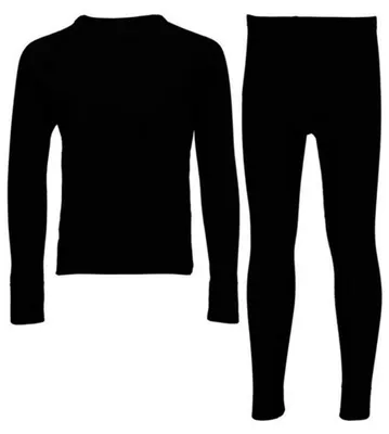 Produktbild von CMP Kinder Skiunterwäsche Set Lang (Hemd und Hose) schwarz 152