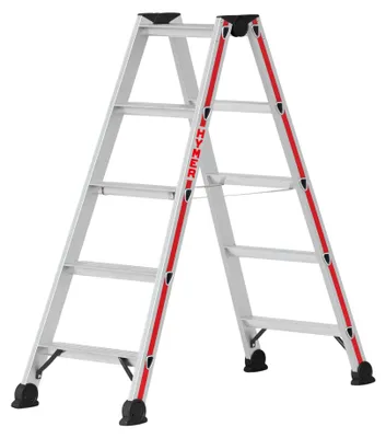 Produktbild von Hymer Stufenstehleiter 2x5 Stufen