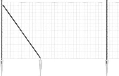 Produktbild von vidaXL Schweißdrahtzaun mit Spikes 10 x 1,6 m (B x H)