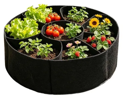 Imagen del producto de Jardín elevado con 7 compartimentos separados
