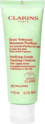 Zdjęcie produktu dla Clarins Gentle Foaming Purifying Cleanser, Pianka oczyszczająca, Kobiety, Skóra mieszana, Skóra tłusta, Oczyszczenie, Tubka, Pasta