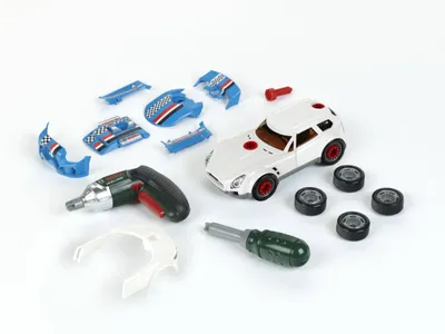 Produktbild von Theo Klein 8368 - Bosch Car Tuning Set, 3 in 1, Kinder Werkzeug Schrauben