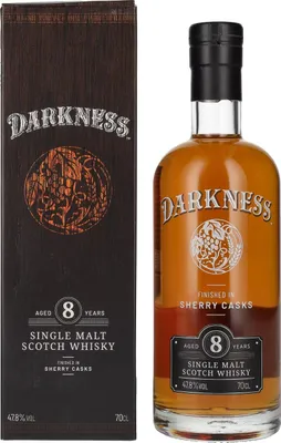 Produktbild von Darkness! 8 Years Old Single Malt Scotch Whisky SHERRY CASKS 47,8% Vol. 0,7l in Geschenkbox