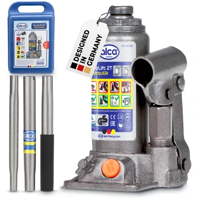 Obrázok produktu pre Hydraulický zdvihák alca® s nosnosťou 2 tony, zdvihový rozsah 158-308 mm, dodávaný v kufríku