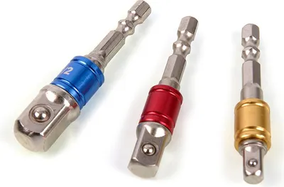 Obrázok produktu pre Adaptéry na bity 1/4'' 3/8'' 1/2'', 3ks HBM