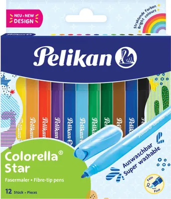 Produktbild von Fasermaler Colorella Star C 302 - 12er Faltschachtel. Packung mit 10 Stück
