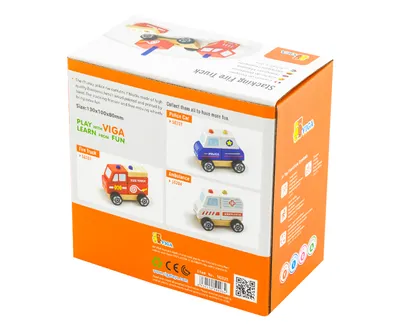 Immagine prodotto di Viga 50203 Autopompa in legno per bambini
