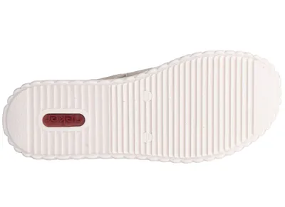 Produktbild von Rieker Damen Sandale Klett Sandalette extra weit geschnitten Keilabsatz 69260, Größe:40 EU, Farbe:Beige