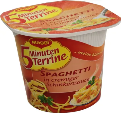 Image de Maggi 5 minutes Terrine Spaghetti à la sauce au jambon 64g
