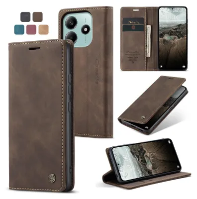 Produktbild von Caseme Handyhülle für Xiaomi Redmi Note 14 5G / Poco M7 Pro 5G-Dunkelbraun