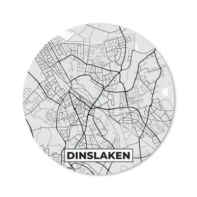 Produktbild von MuchoWow® Mauspad Mousepad Stadtplan - Deutschland - Karte - Dinslaken 20x20 cm - Mousepads - Maus Mat - Pad - Mausunterlage - Schreibtischmatte