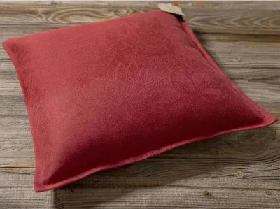 Produktbild von Kissen-Bezug 40x40 cm Blumen-Muster floral rot Baumwolle-Mix