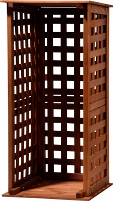 Produktbild von dobar Kaminholzregal aus Holz für innen und außen im Garten, braun, 39 x 39 x 85 cm