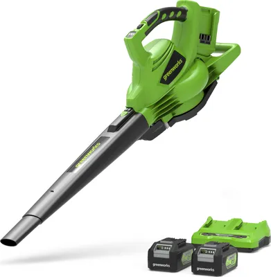 Produktbild von 24V+24V Laubsauger & Laubbläser - inkl. 2x 4Ah Akkus und Ladegerät